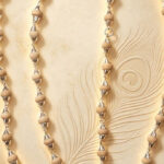 White Beads Silver Tulsi Kanthi for Neck- 2 Rounds
